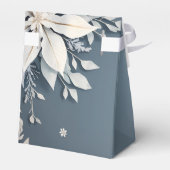 Hochzeit im Winter blühend-weiß Geschenkschachtel (Rückseite)