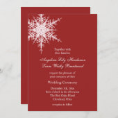 Hochzeit im Winter Einladung (Vorne/Hinten)