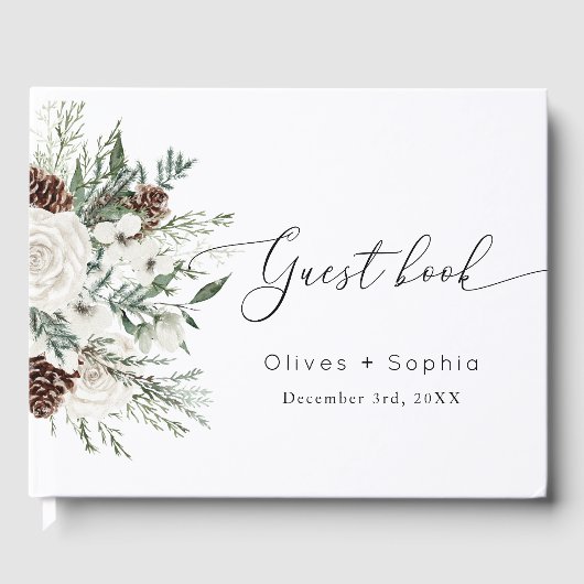 Hochzeit im Winter Gästebuch (Vorderseite)