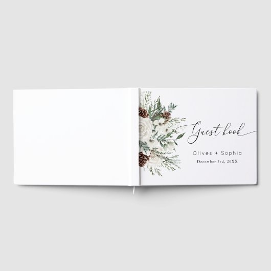 Hochzeit im Winter Gästebuch (Voll)