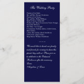 Hochzeit im Winter Programm (Rückseite)