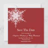 Hochzeit im Winter Save the Date (Vorderseite)