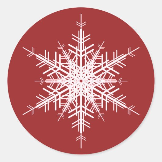 Hochzeit im Winter-Sticker Runder Aufkleber (Vorderseite)