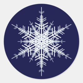 Hochzeit im Winter-Sticker Runder Aufkleber