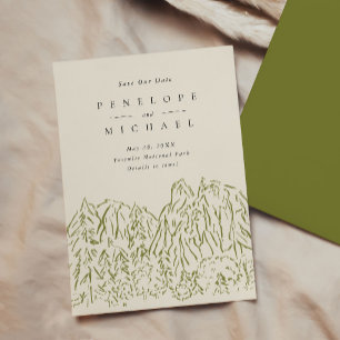 Hochzeit im Yosemite National Park Save The Date