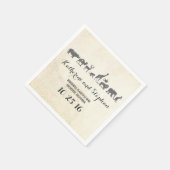 Hochzeit im Zoo oder Safari Serviette (Ecke)