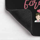 Hochzeit immer und für immer mousepad (Ecke)