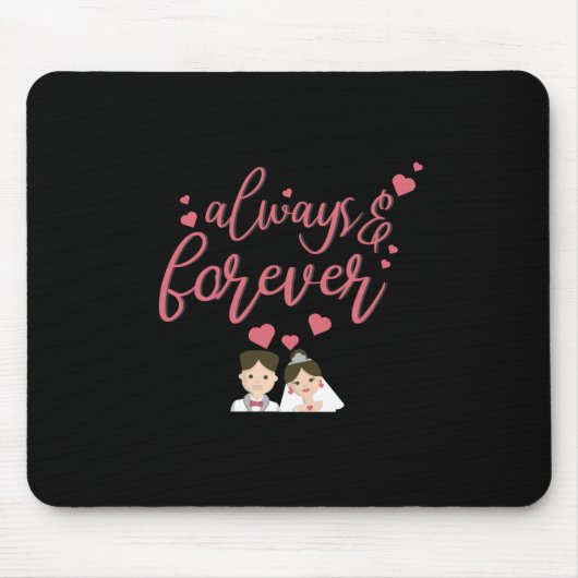 Hochzeit immer und für immer mousepad (Vorne)