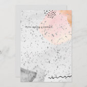 Hochzeit in Aquarellen Einladung (Vorne/Hinten)