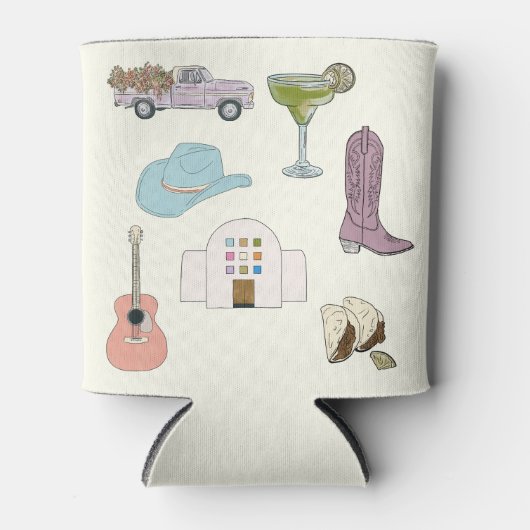 Hochzeit in Austin, Texas bachelorette Dosenkühler (Vorderseite)