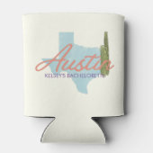 Hochzeit in Austin, Texas bachelorette Dosenkühler (Rückseite)