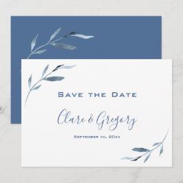 Hochzeit in Blau und Weiß Save The Date
