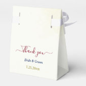 Hochzeit in blauen und roten Blume Geschenkschachtel (Rückseite)