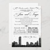 Hochzeit in Boston Einladung (Vorne/Hinten)