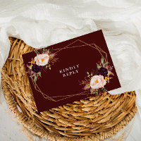 Hochzeit in Burgund Rot und Rot