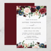 Hochzeit in Burgund und Blauen Blumengärten