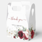 Hochzeit in Burgund und Rosa Geschenkschachtel (Geöffnet)