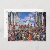 Hochzeit in Cana, Hochzeit in Cana, Postkarte (Vorne/Hinten)