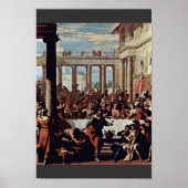 Hochzeit in Cana von Ricci Sebastiano Poster (Vorne)