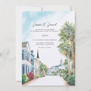 Hochzeit in Charleston South Carolina Einladung