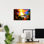 Hochzeit in der Bucht von Malaga Poster (Heimbüro)