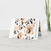 Hochzeit in der Landwirtschaft Cowhide Print 3 Einladung (Vorderseite)