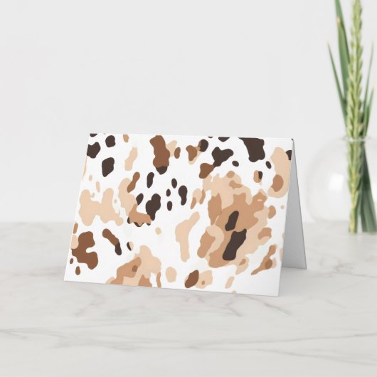 Hochzeit in der Landwirtschaft Cowhide Print 3 Einladung (Rückseite)