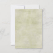 Hochzeit in der Pines-RSVP-Karte RSVP Karte (Rückseite)