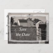 Hochzeit in einem Land speichern Datum Ankündigung (Vorne/Hinten)