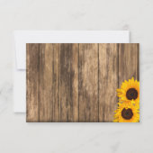 Hochzeit in einem rustikalen Holz und Spitzen Save The Date (Rückseite)