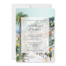 Hochzeit in einer Küstenstadt an der Französischen