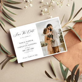 Hochzeit in elegantem Foto Save The Date