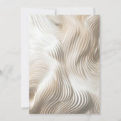 Hochzeit in Elfenbein Einladung (Rückseite)