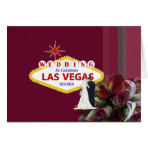 Hochzeit in Fabulous Las Vegas Card