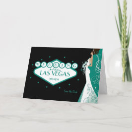 Hochzeit in Fabulous Las Vegas "Save the Date" Kar Ankündigung