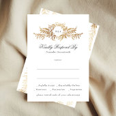 Hochzeit in Goldkranz RSVP Karte