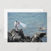 Hochzeit in Griechenland Feiertagspostkarte (Vorne/Hinten)