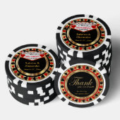 Hochzeit in (Heimat und Staat) Pokerchips (Stapel)