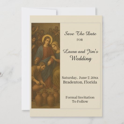Hochzeit in Kana Save The Date (Vorderseite)