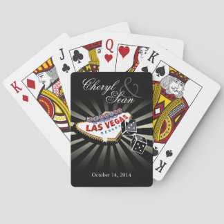 Hochzeit in Las Vegas Black & Silber Las Vegas Zei Spielkarten