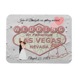 Hochzeit in Las Vegas Foto Magnet