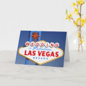 Hochzeit in Las Vegas Karte (Gelbe Blume)