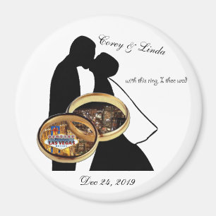 Hochzeit in Las Vegas Magnet