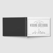 Hochzeit in Las Vegas | Moderner Deko Skyline Gästebuch (Voll)