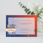 Hochzeit in Las Vegas Nevada UAWG RSVP Karte (Stehend Vorderseite)