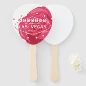Hochzeit in Las Vegas Set der Fans Fächer (Vorne und Hinten)
