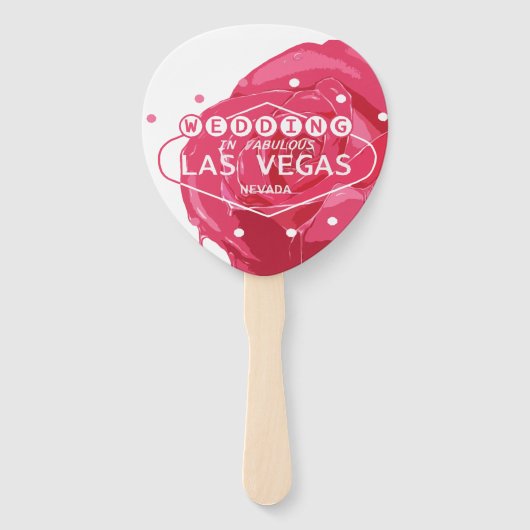 Hochzeit in Las Vegas Set der Fans Fächer (Vorderseite)