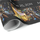 Hochzeit in Las Vegas Wrapping Paper Geschenkpapier (Rolleneckpunkt)