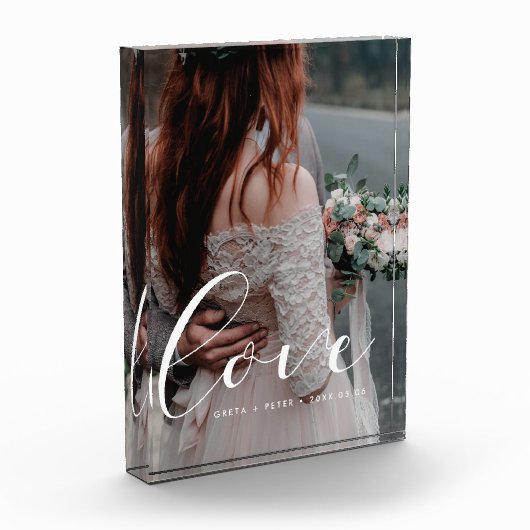 Hochzeit in Liebe Fotoblock (Links)