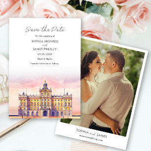 Hochzeit in Madrid Spanien am Zielort Save The Date